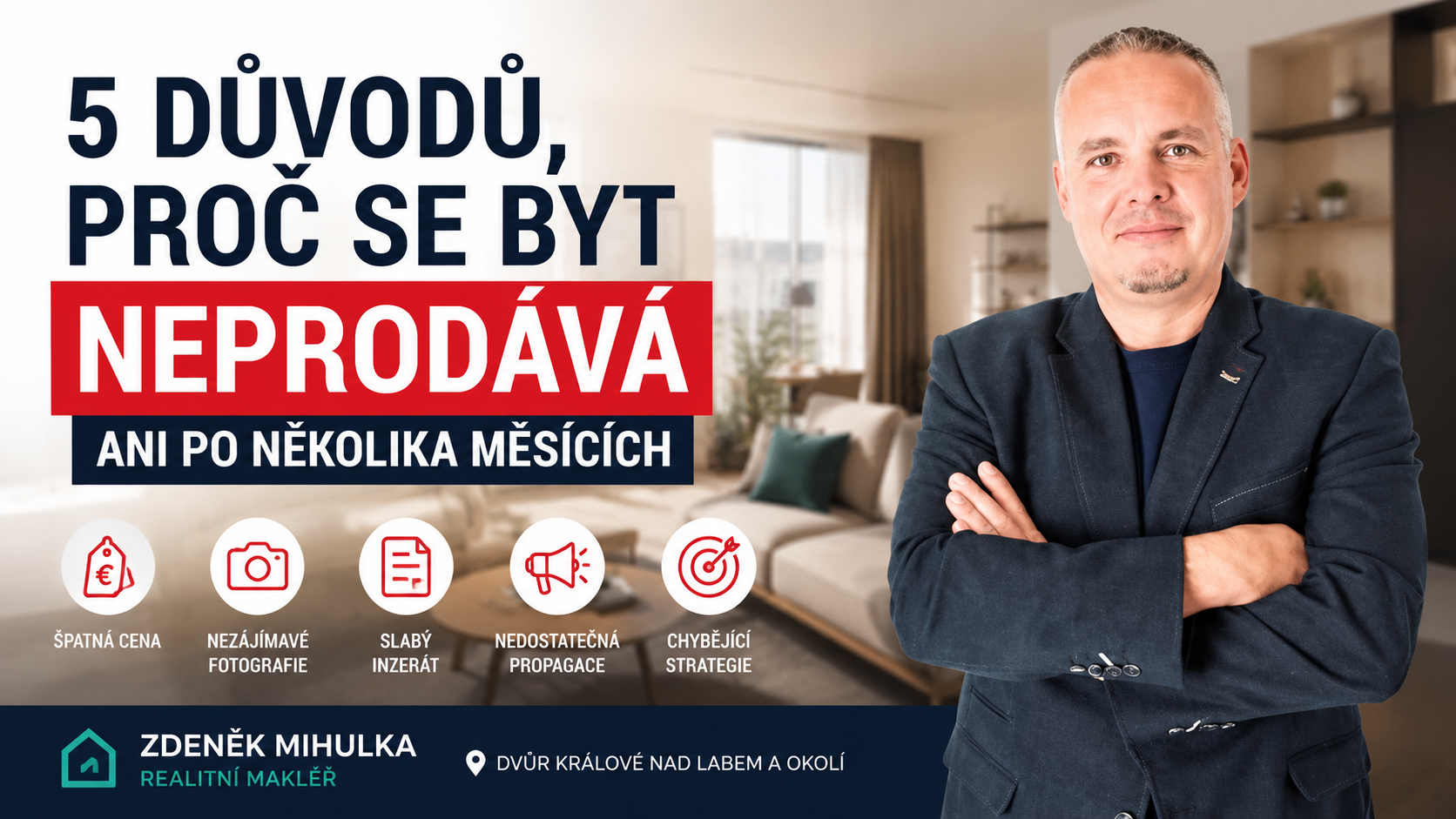 5 důvodů, proč se byt neprodává ani po několika měsících